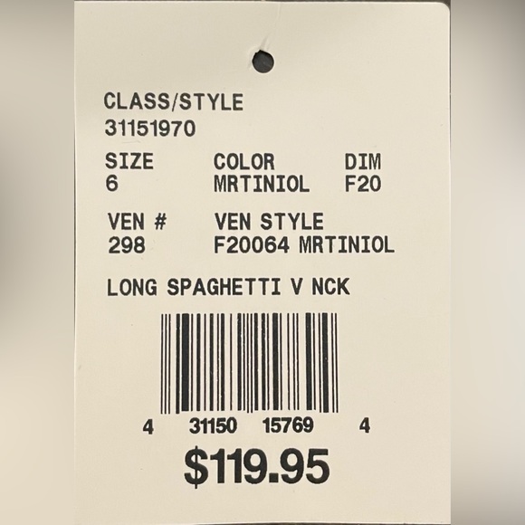 David’s Bridal Spaghetti Strap Full Skirt Dress - Picture 2 of 3